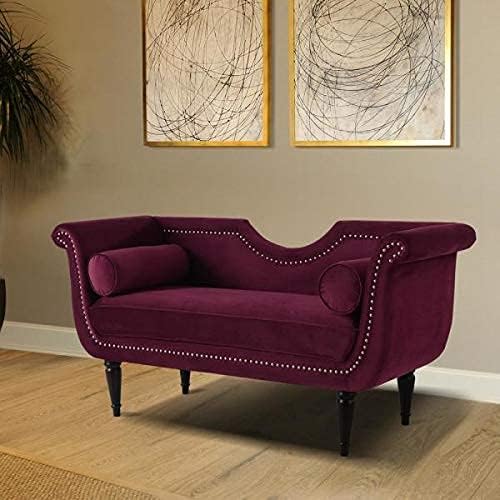 Image of Rosewood 2-Seater Settee Sofa Diwan Couch for Home and Living Room