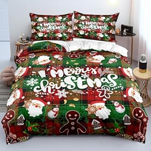 Housse de couette Noël Père Noël 220x240 cm YASMENG