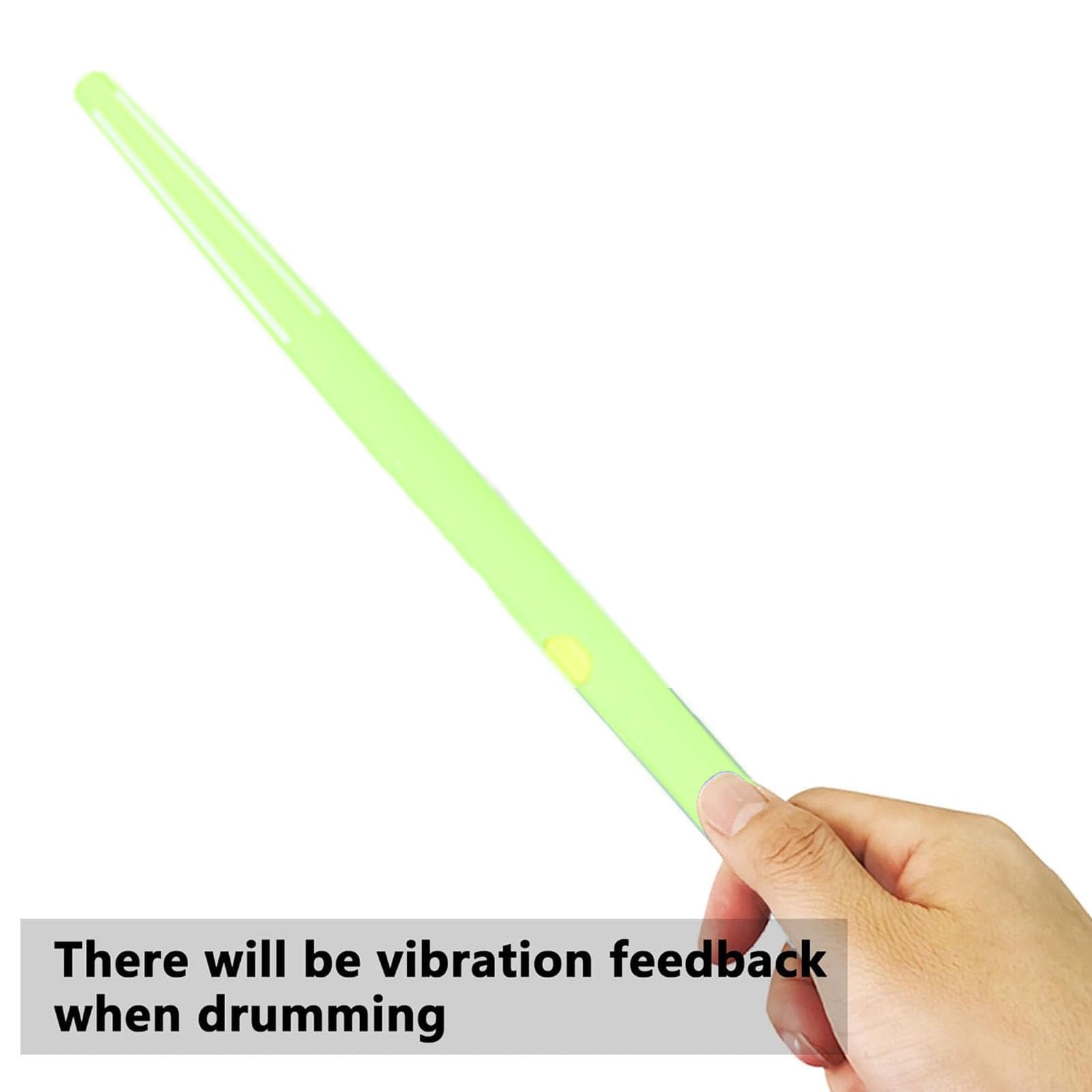 Elektrische Lufttrommel Set, Virtuelle Drumsticks Set, RGB Tragbar 3D-Bewegungsempfindung Air Drum Kit Mit & 8 Sounds für Erwachsene Percussion Accessoires (GREEN)