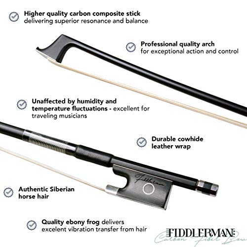 Fiddlerman Carbon Fiber Violin Bow 4/4 by Fiddlerman - Image 2