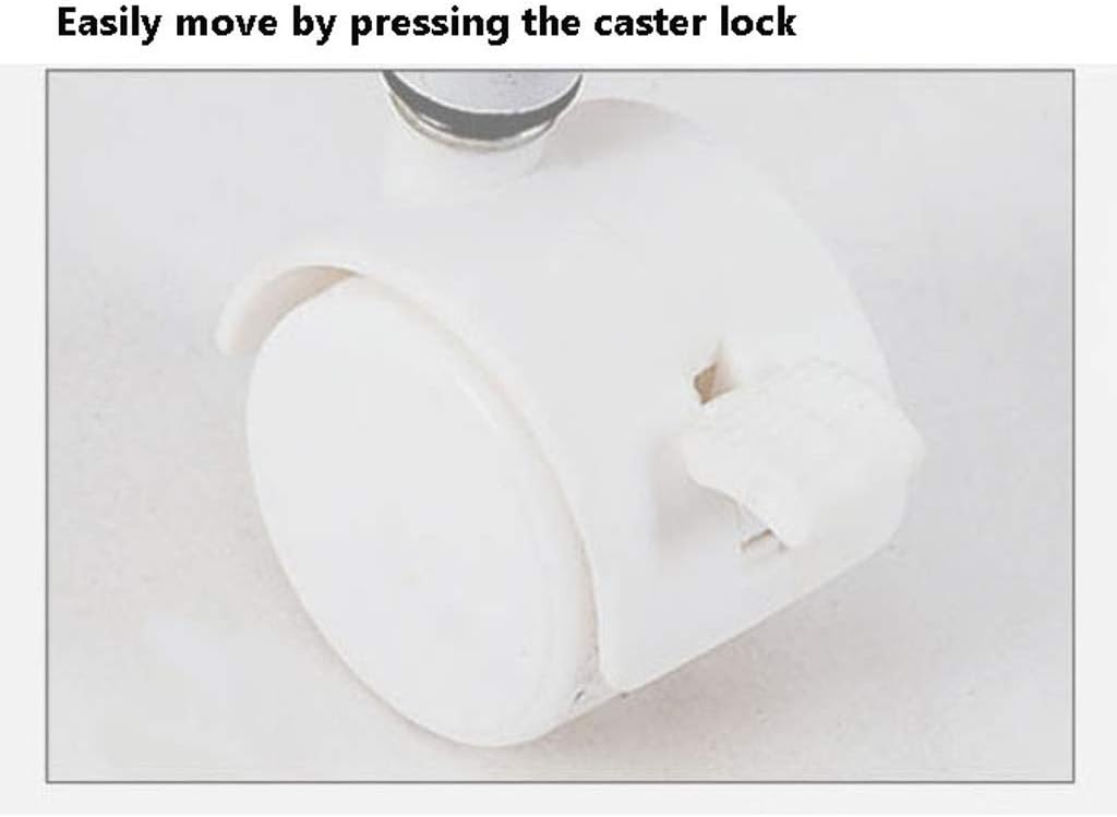 Small with Casters Mobile Notebook Computer Desk Presentation Cart Side Table StorageLazy Table Sofa Bedside Table Study Table Easy to Assemble Muti-Purpose，Black-50x30x60cm