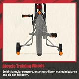 Glerc Razor rower dziecięcy 14" dla chłopców w wieku 3-5 lat, dla początkujących, maluchów, pierwszy rower BMX z dzwonkiem bezpieczeństwa i zdejmowanymi kołami podporowymi, czarny z czerwonymi oponami