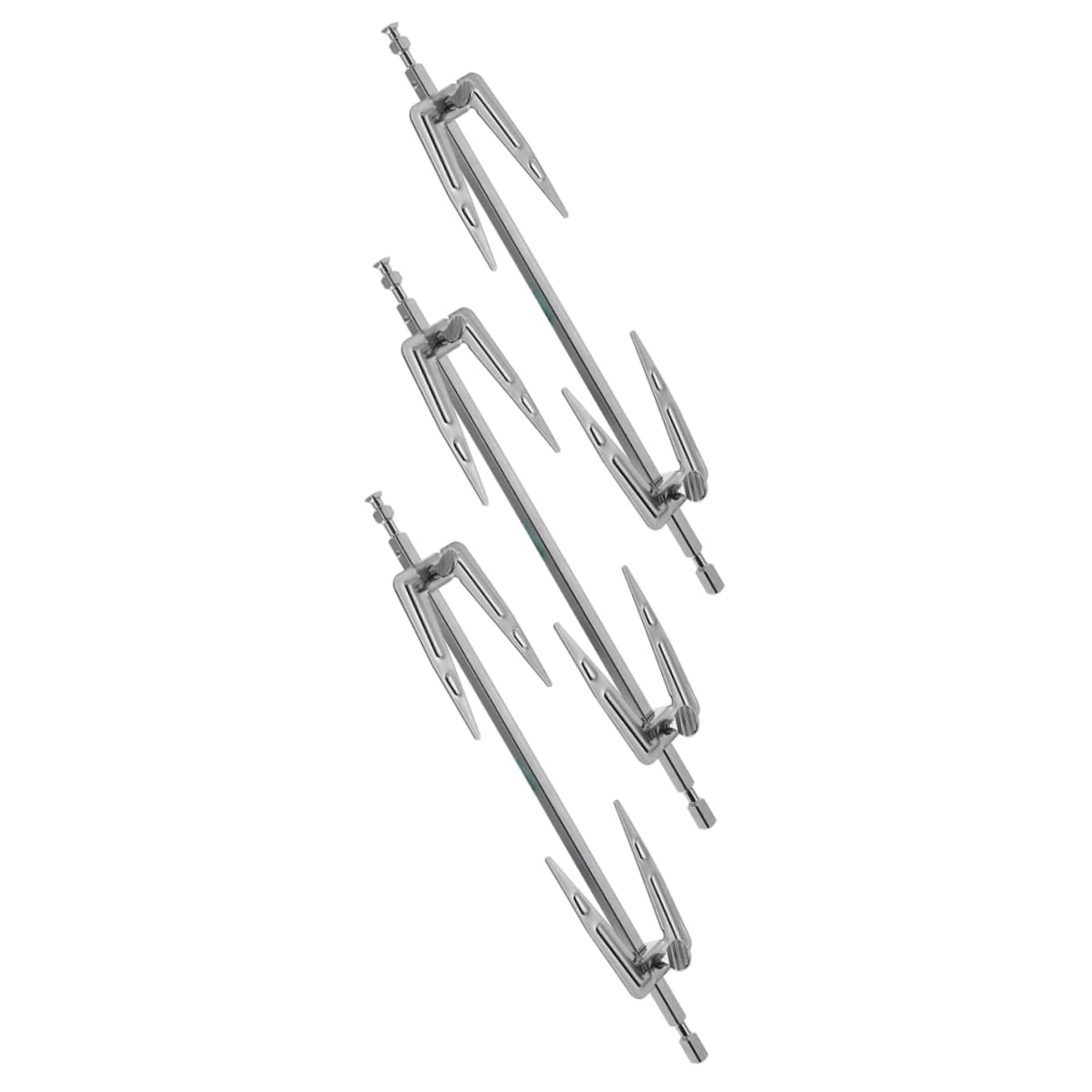 HANABASS 3pezzi Forchetta per Barbecue in Acciaio Inossidabile Forchetta per Friggitrice ad Aria Utensili per Barbecue Resistenti Comodi da Usare per Grigliare Cibo