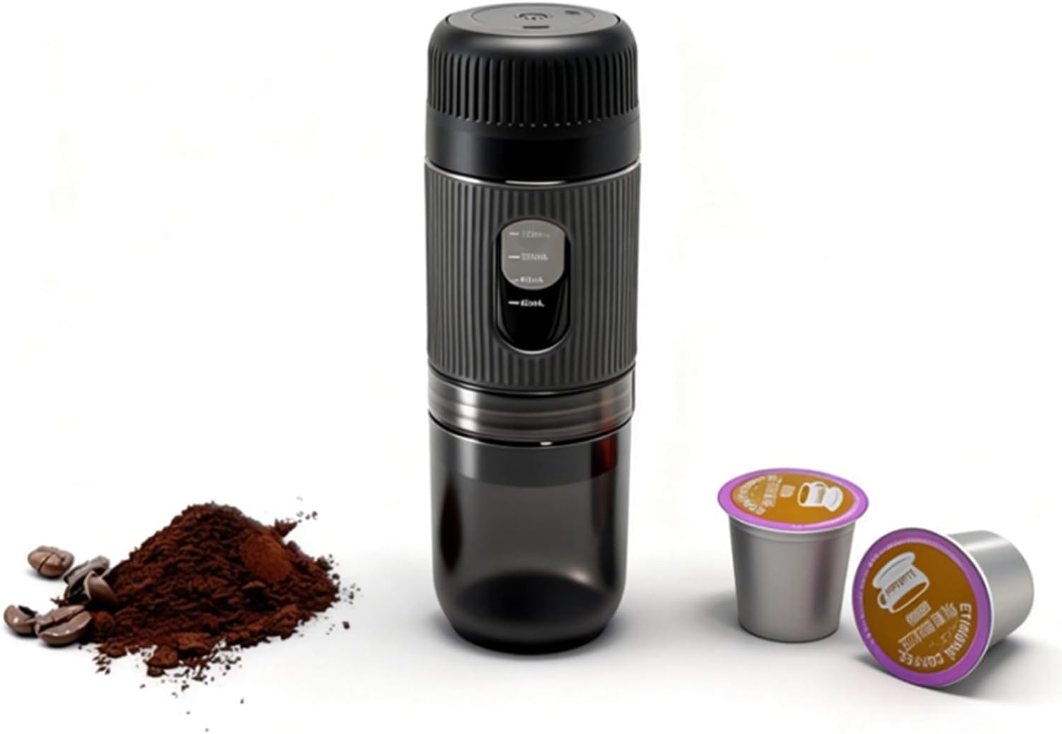 Cafetera Portátil con Batería Recargable para Cápsulas y Molido 150 ml