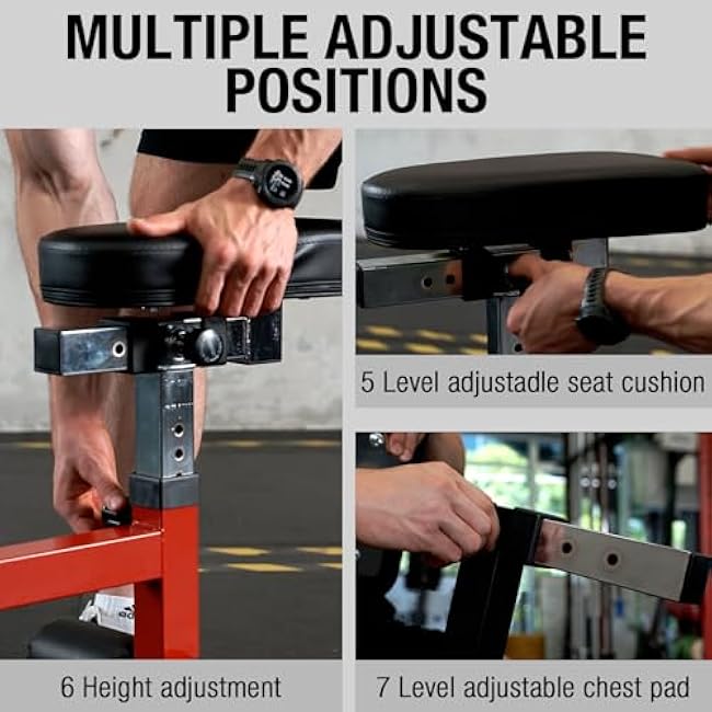 Mikolo Plate Loaded Seated Row Machine for Home Gym, 400LB Capacity, Independent Arms & Adjustable Seat for Full Back Workout