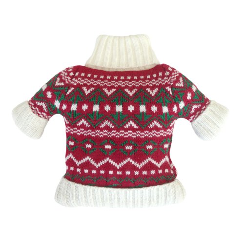 Pull chauffant WINTER WARMERS™ d'hiver contre le froid glacial rouge vert