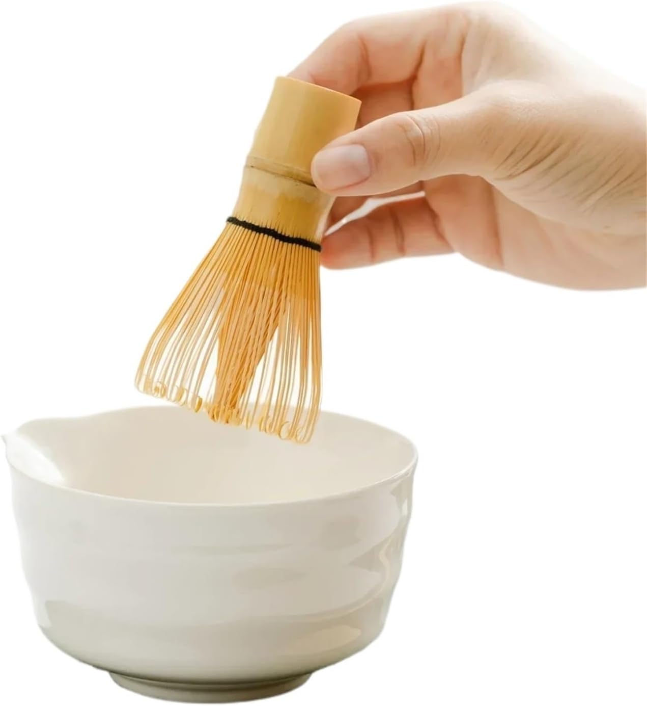 4/5/7 Piece ripple Matcha Kits Tea Set Ceramic Bowl Glass Bring a cup Bamboo Stand Chasen Matcha Tea Gift Box(Green - 5-piece Set)