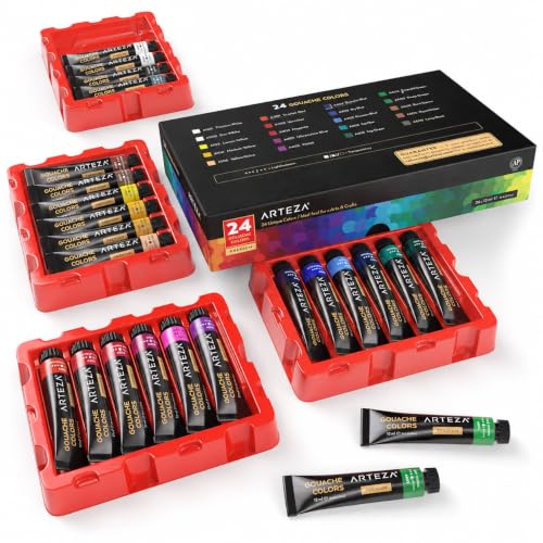 ARTEZA 24-Tube Gouache Set