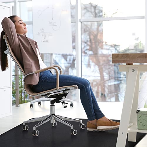 Office Chair Mat For Hardwood Floor, Computer Gaming Chair Mat, Extra Large Office Chair Mat For Tile Flool 53X45 Inches - Sturdy Easy To Clean- Non-Skid Chair Mat For Office Or Home Use #TOP3