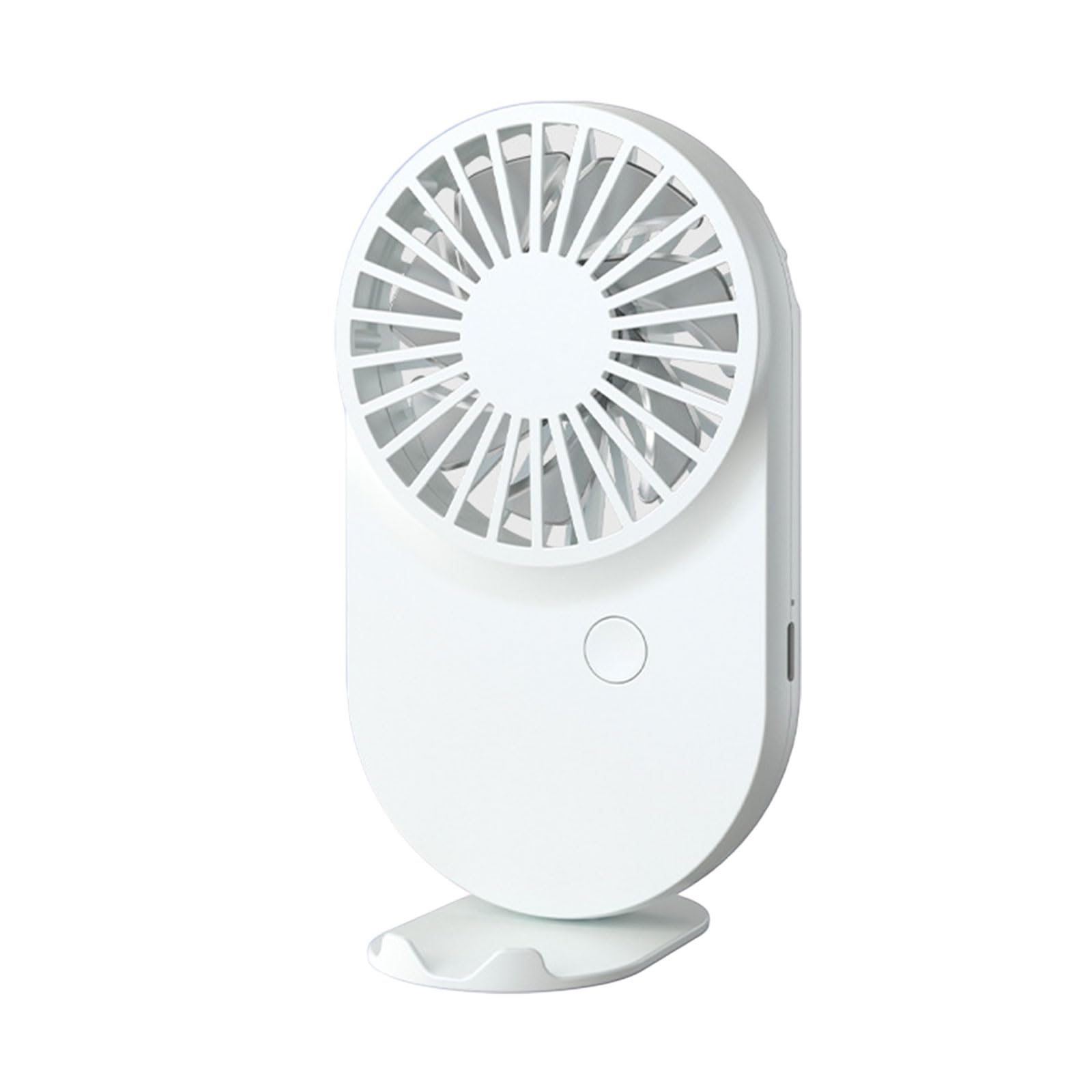 FGJsfhrDTU Portable Fan, QuietLightweight Cooling Camping Handheld ABS Desk for Everyday Use Small(White)