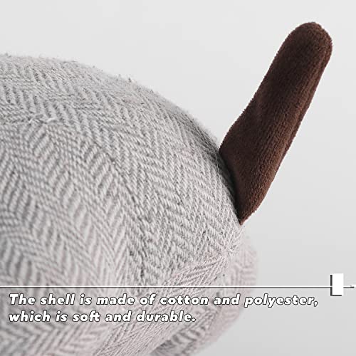 Sanlykate Fabric Decorative Door Stopper, 2.2Lb Cute Interior Animal Doorstops, Anti Collision Heavy Duty Door Stoppers For Home, Book Stopper Weighted Floor Wall Protector, Dog Gray #TOP4