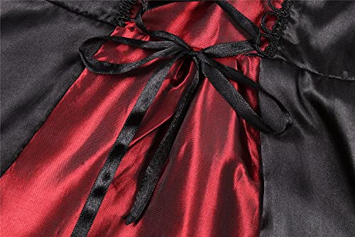 Ibq Royal Vampire Costume For Girls Dress Up Cosplay Costumes Halloween Gothic Victorian Vampiress Queen Role Playing 004M #TOP3