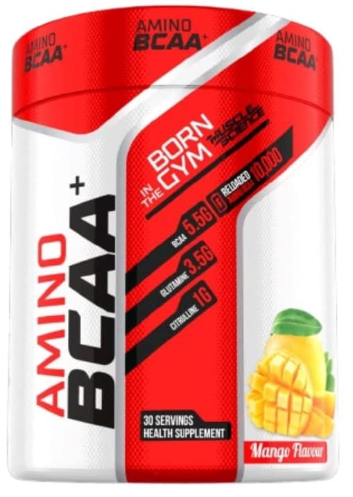 Muscle Science Amino BCAA Intra Workout/Post Workout, 5.5 Gm Micronized Vegan BCAA, 3.5 Gm Glutamine, 1Gm Citrulline & 585 mg Electrolytes, Muscle Recovery & Growth | FREE STEEL SHAKER (MANGO) (B09W19CMZV) Amazon Price History, Amazon Price Tracker