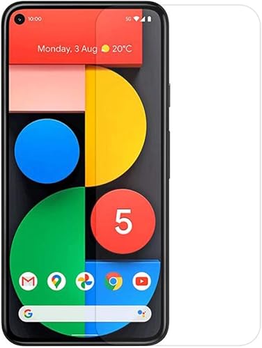 Miniatura 3 de UPONEW Protector de pantalla de vidrio templado para Google Pixel 5 GTT9Q - 2 unidades HD de alta transparencia antiburbujas antiarañazos protector