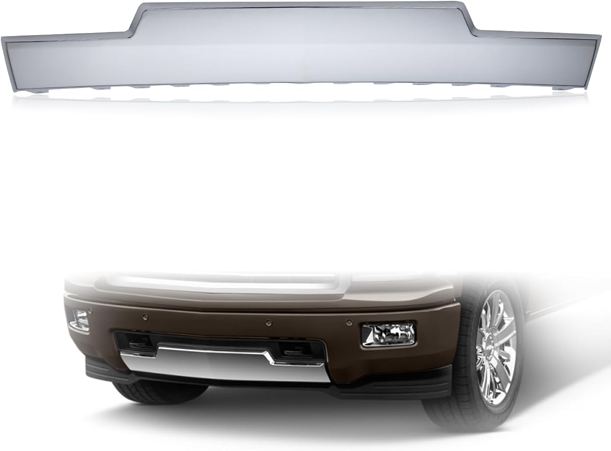 Parachoques delantero Skid Plate Chrome Compatible con Chevy Silverado 1500 2014-15 | Cadillac Escalade 22944882 2015 GM1087249