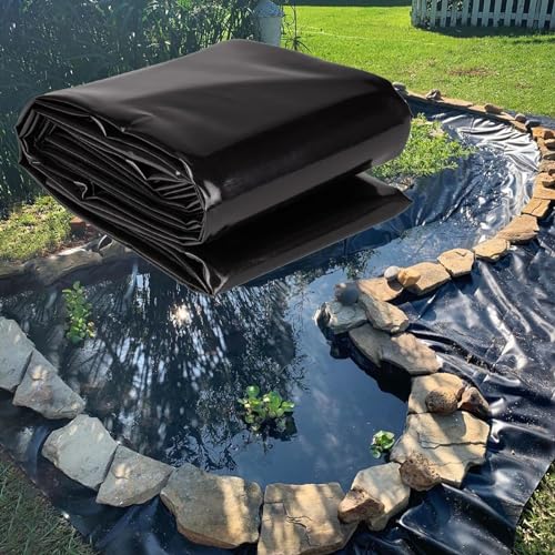 Bâche de bassin à poissons 2x8 m pour aménager un havre de paix dans votre jardin