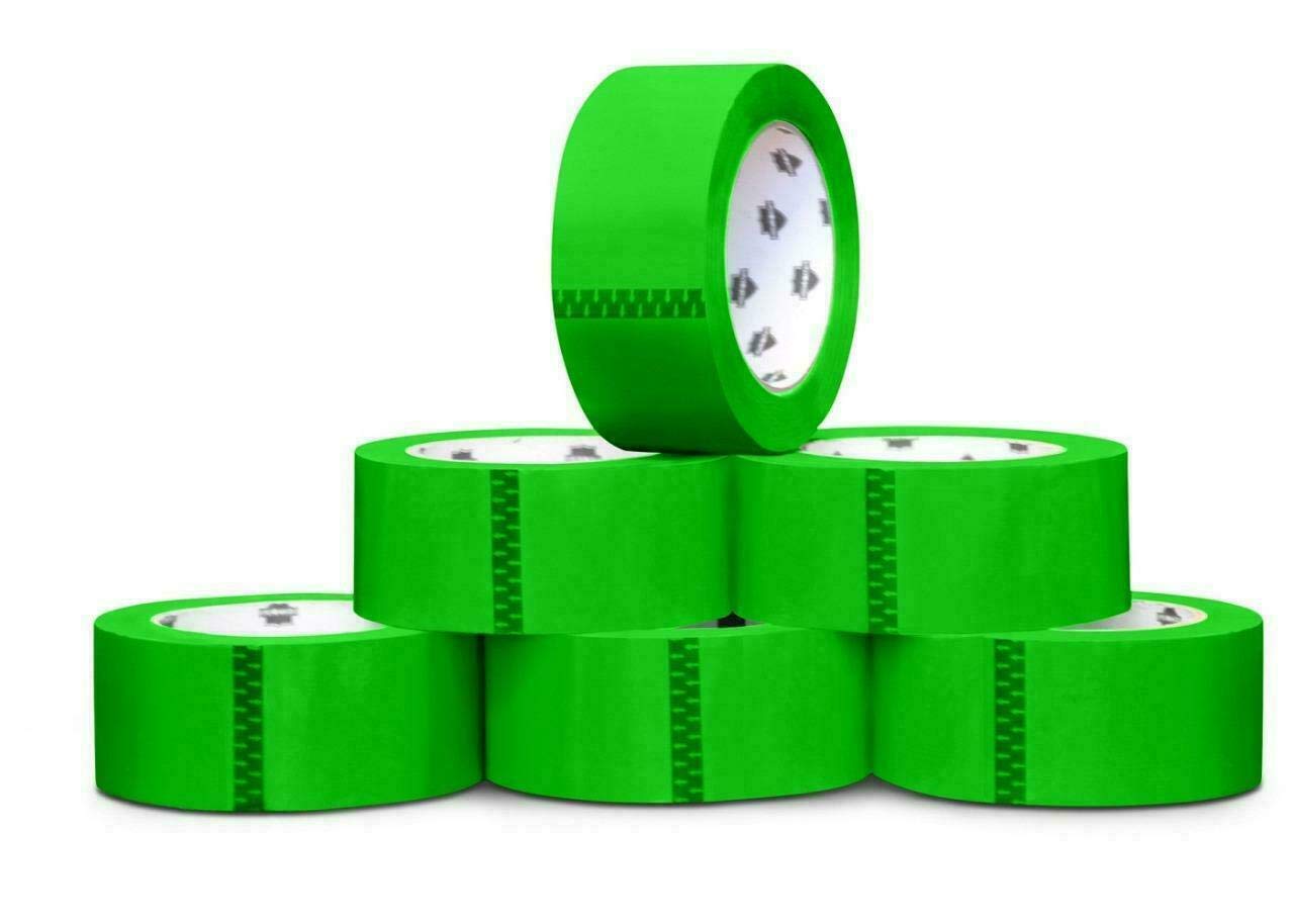 AVG Packaging Supplies Green Color Packing Tape 3” x 110