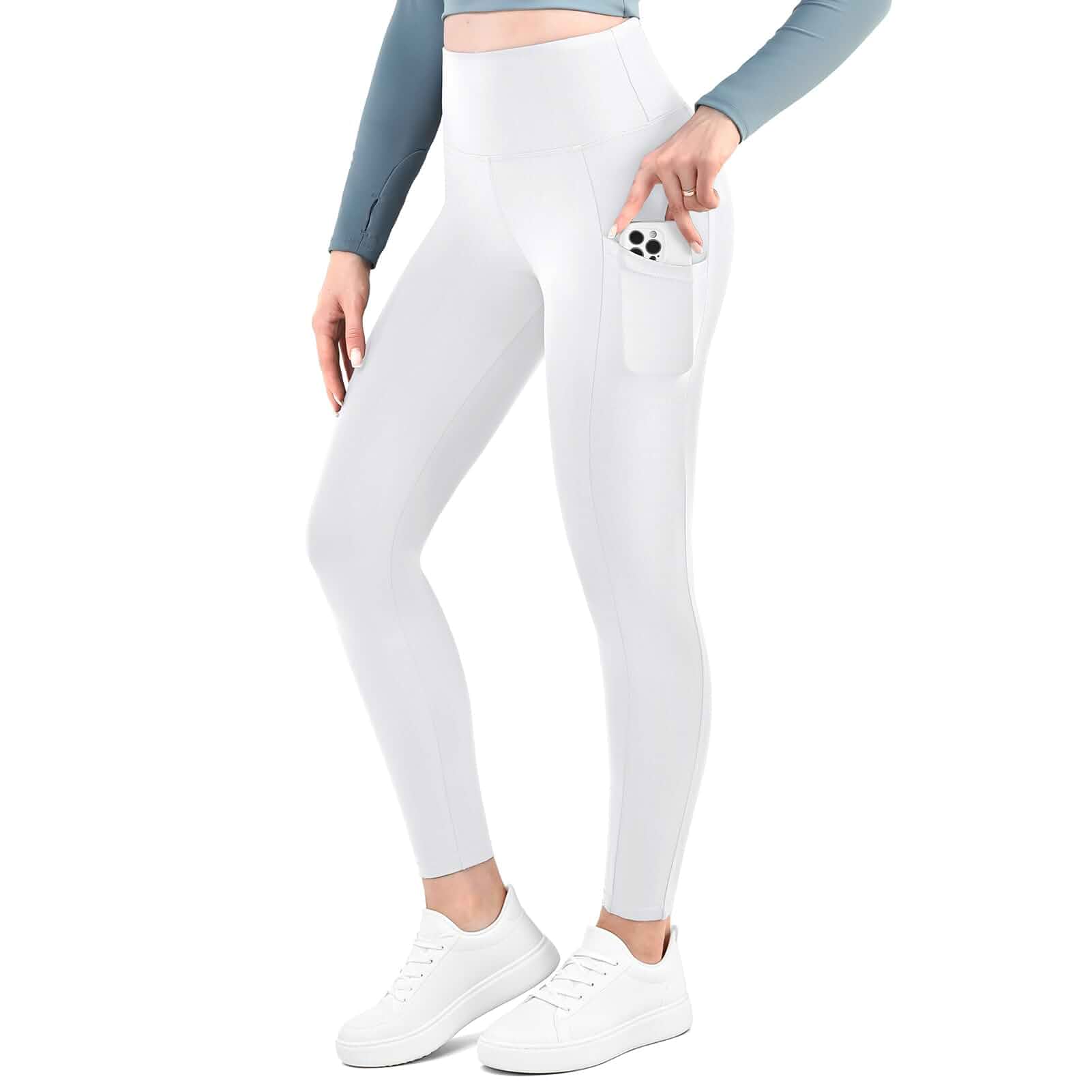 Ipletix High-Waisted Leggings for Women with Pockets Soft, Yoga Pants, Tummy Control, Opaque, Stretch，Great for Gym Workout, Casual