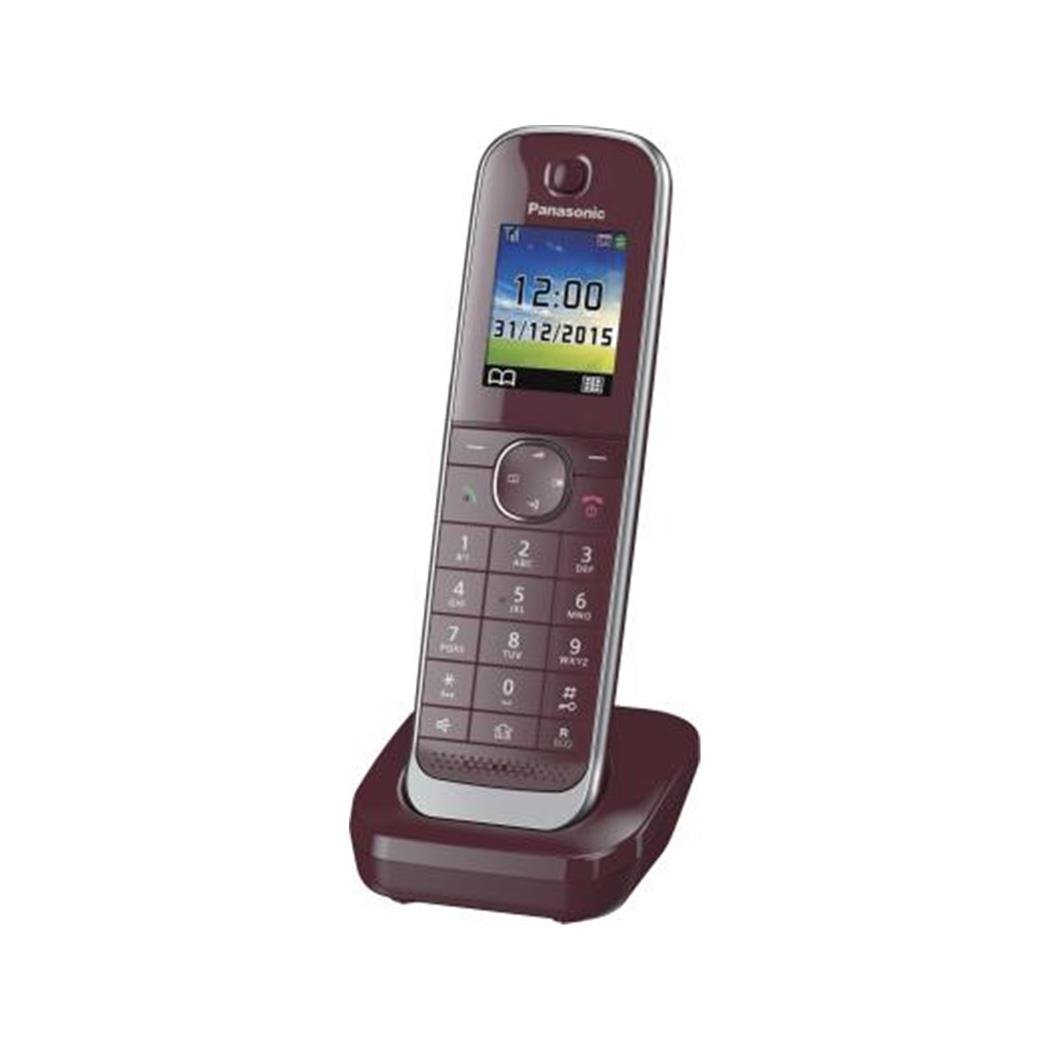 Panasonic KX-TGJA30EXR Mobilteil inkl. Ladeschale, Weinrot