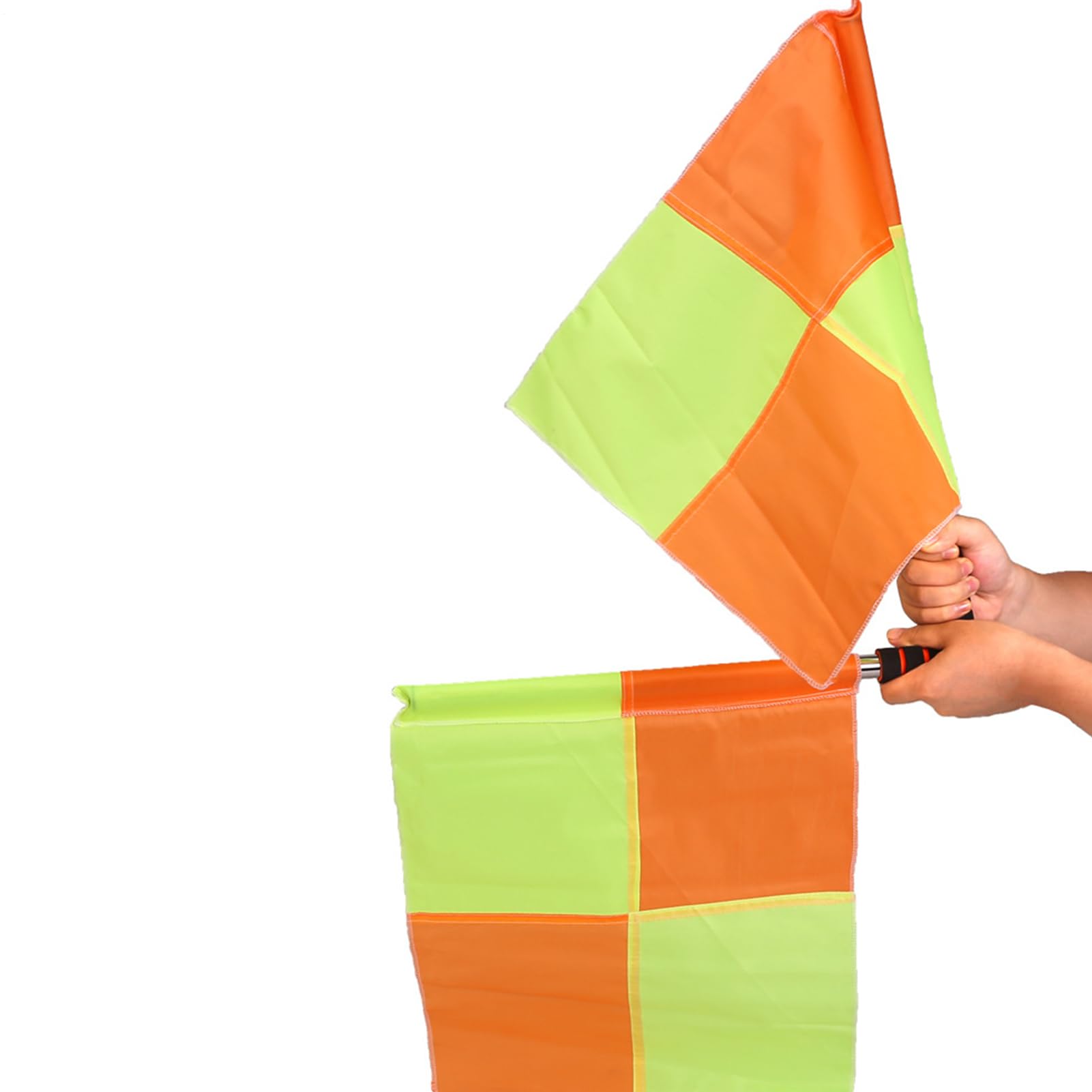 Banderines de Árbitro de Fútbol | Juego de 2 Banderas con Mango Ergonómico y Alta Visibilidad