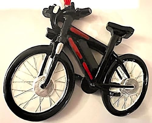 E Bike Christmas Tree Ornament Holiday Birthday Gift Mountain Electric On and Off Road Bicycle