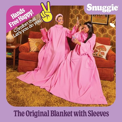 Image of Snuggie The Original Wearable Blanket With Sleeves & Pockets | Cozy Oversized Throw for Adult Men & Women | One Size, 71x54