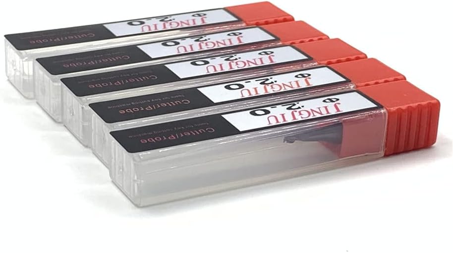 Cutters 01L 02L, 03L 04L 05L and 1.0mm Tracer Points 01T, 02T for Silca FUTURA Auto & Futura PRO ONE & Futura PRO Key Machines-5pcs (cutter 02L(2.0mm))