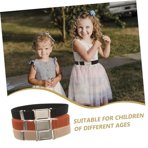 3Pcs Adjustable Waist Belts with Buckle Comfortable Cloth and Materials for Snug Fit for Various Ages Soft Design4