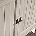 Sauder Costa Library Base, Coastal Cottage Cabinet, Office Storage Solution, Entryway Organizer - Chalked Chestnut Finish