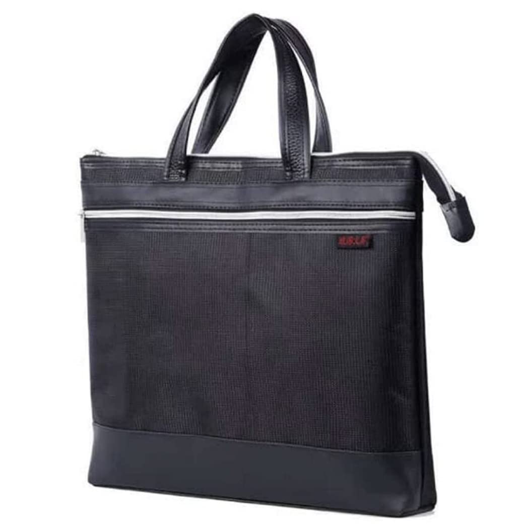 Mappe Schnellhefter Aktenordner Tragbare Dokumentbeutel Aktentasche Geschäftstabelle Office -Dokument Tasche Oxford Canvas Mit Reißverschlusshandtasche Sammelmappe (Color : B, Size : F)