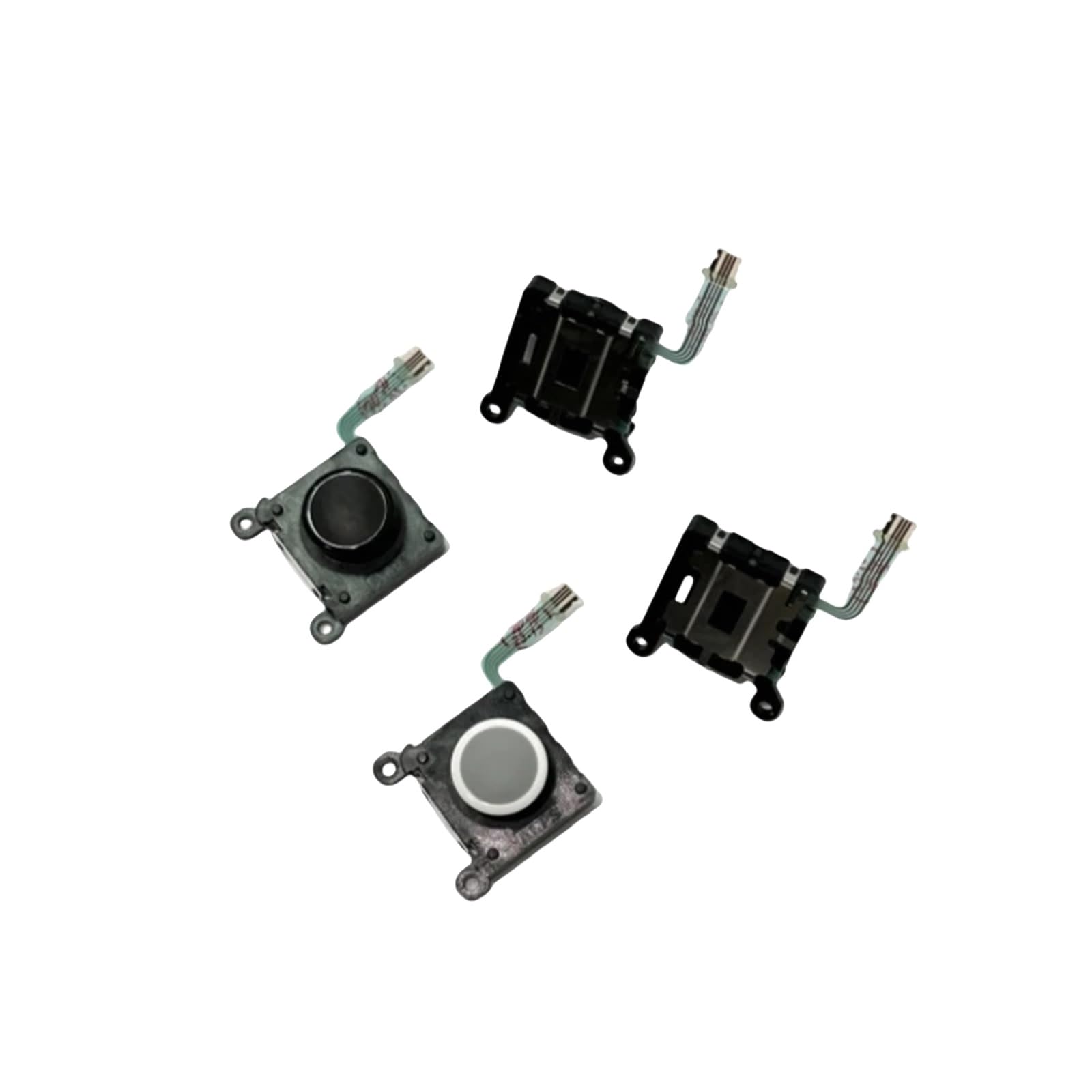 10 pezzi/lotto Joystick analogico 3D Thumb Stick Nero Bianco, for PS Vita, for PS Vita, for PSV 2000(Black)