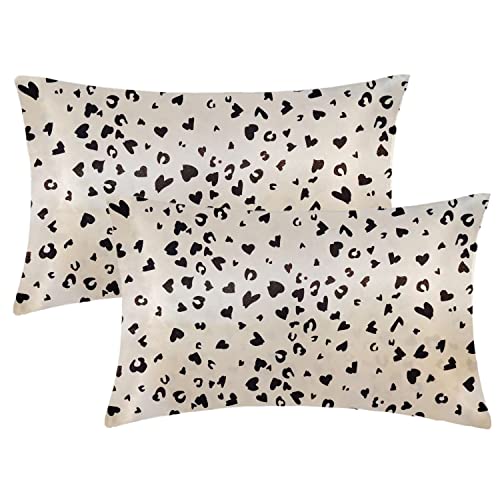 2er Set Satin Kissenbezug für Haar und Haut, 100% Seidig Luxus Satin Kissenhülle mit Hotelverschluss, Schwarz Kopfkissenbezug Pillowcase Atmungsaktiv 40 x 80 cm Weicher als Seidenkopfkissen Bezug Cover