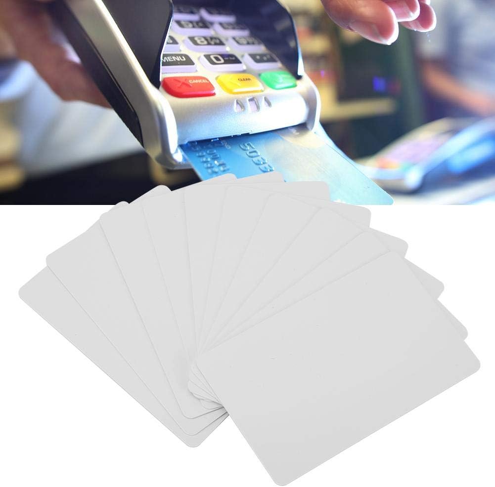 Hilitand 10Pcs RFID Proximity Cards, S50 IC 13.56MHz NFC Contactless Readable Writable Access Card