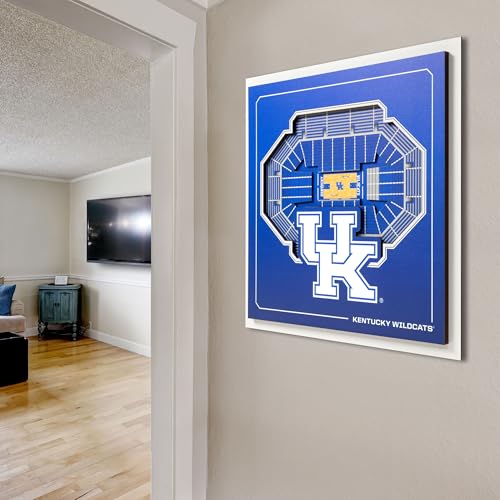 Image of YouTheFan Officially-licensed NCAA Stadium Series 3D Wall Art - multi-layer team stadium replica, detailed sports fan gift, indoor decor