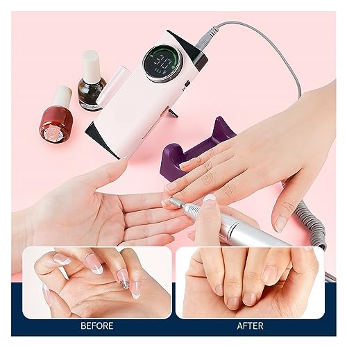 Nail-Grinding-Machine-30000RPM-Rechargeable-Nail-Drill-Manicure-Machine-Professional-Nail-Gel-Polishing-Remover-Cordless-Drill-Set-Nail-Art-Low-Voice-for-DIY-Home-or-Salon-Mani-Pedis