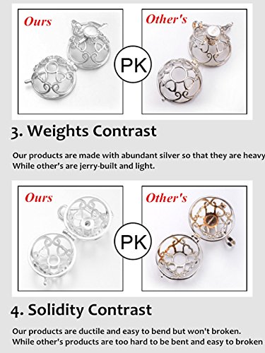 Eudora Rose Gold Plated Lockets Pendant Necklace With 18Mm Sounds Chime Ball Harmony Ball #TOP7