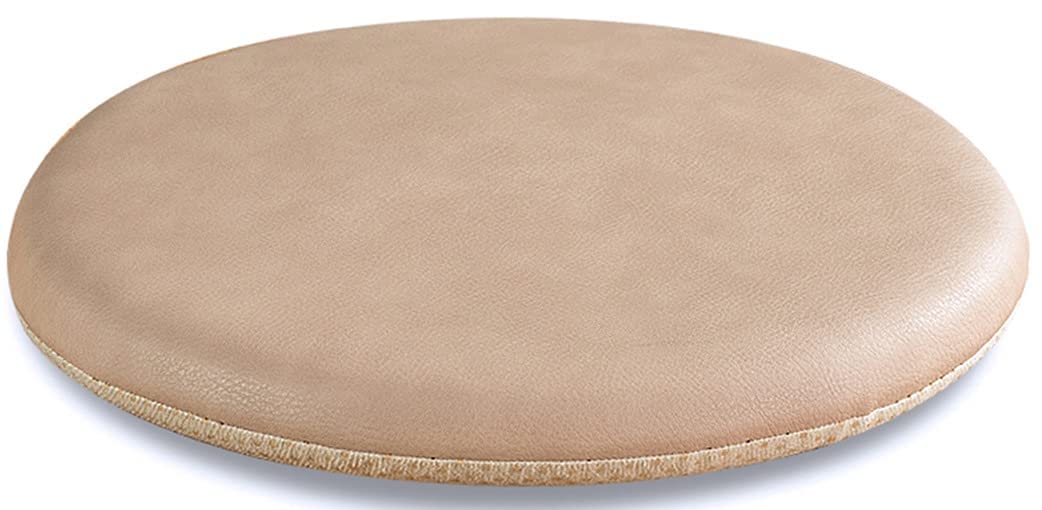 Coussin de chaise en mousse à mémoire de forme rond et antidérapant kaki