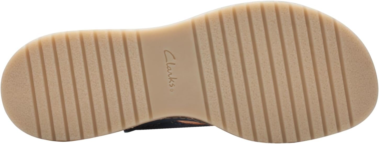 Clarks Women's, Kassanda Step Sandal, 10, Blue Nubuck - Image 6