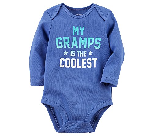 Bodysuit Carter's nouveau-né bleu pour les dimanches chez papy