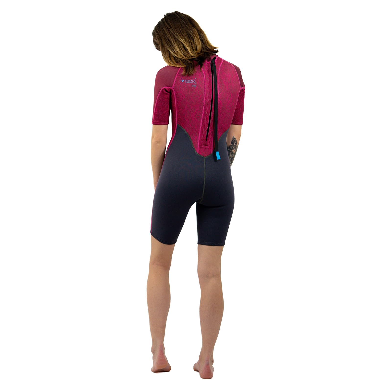 Combinaison Néoprène Shorty Femme 3/2mm – Idéale pour Surf, Paddle (Sup), Kayak et Longe-Côte – Souple, Confortable et Séchage Rapide - Portofino 3-2mm