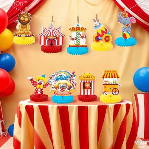 Image of Carnival Centerpieces for Carnival Decorations - Pack of 9 | Carnival Theme Party Decorations | Carnival Centerpieces For Tables Circus Decorations | Circus Theme Party Decorations, KatchOn