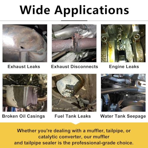 Locbondso EXHAUST SYSTEM SEALANT-0711 High Temp Muffler And Tailpipe Sealer - Exhaust System Sealant thumb #5