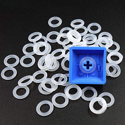 Image of Rubber O-Ring Sound Dampeners for Mechanical Gaming Keyboard 144 pcs Transparent (144)