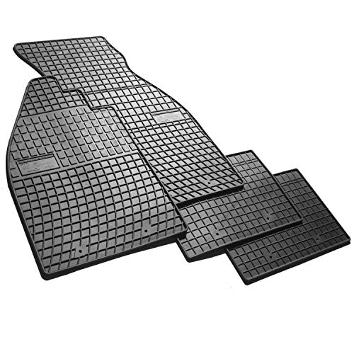 FROGUM 0398 Fußmatten Set Gummimatten Vorne und Hinten schwarz