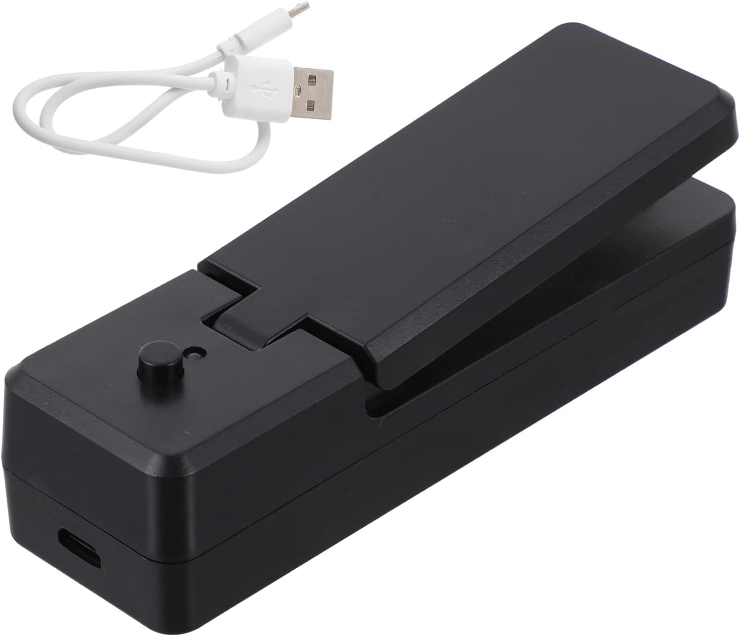 ポータブルミニヒートバッグシーラー ハンドヘルドミニバッグ熱真空シーラー2プラスチック袋のための1ヒートシーラーカッターポータブルバッグリセーラー機械食品スナック収納ブラック 最低価格の