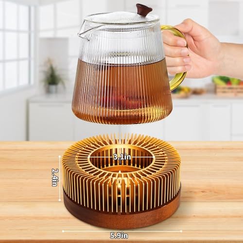 Calentador de Velas Minimalista de Aluminio para Tetera Grande 2