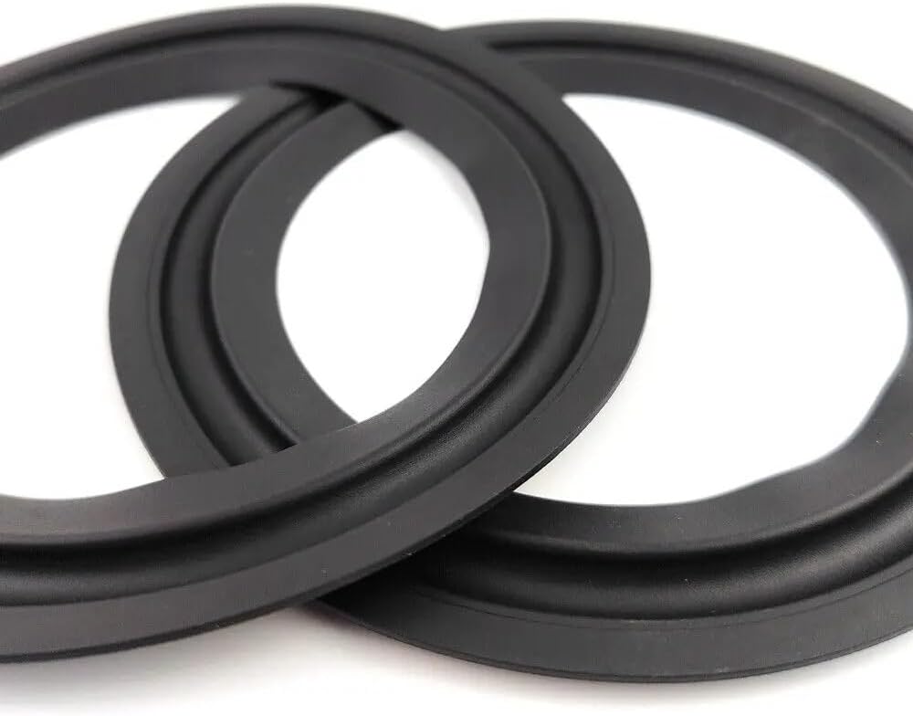 2pcs 6 Inch 155mm Speaker Soft Rubber Edge for Wh-arfedale for SEAS Suspension Surround Repair Ring Black 140A-04