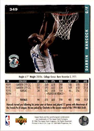 Amazon.com: 1994-95 Collector's Choice #349 Darrin Hancock RC NBA