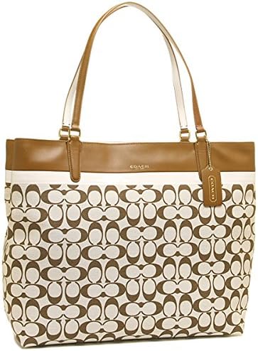Amazon コーチ Coach コーチ バッグ Coach 29423 Bkhsd シグネチャー ファブリック トートバッグ カーキ サドル 並行輸入品 Coach コーチ トートバッグ