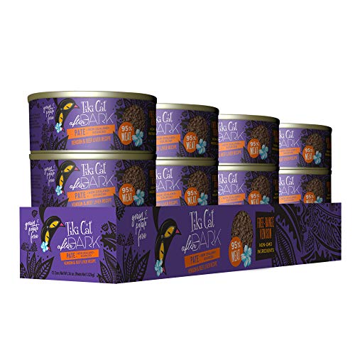 Tiki Cat After Dark Pâté, Venison & Beef Liver, High-Protein And 100% Non-Gmo Ingredients, Wet Cat Food For Adult Cats, 3 Oz. Cans (Pack Of 12) #TOP2